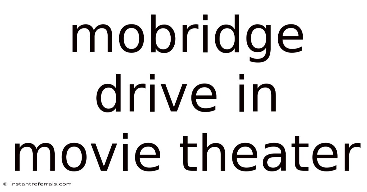 Mobridge Drive In Movie Theater