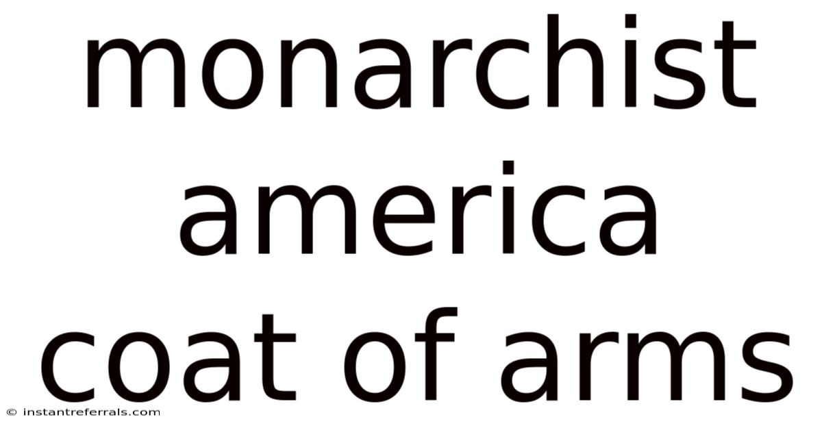 Monarchist America Coat Of Arms