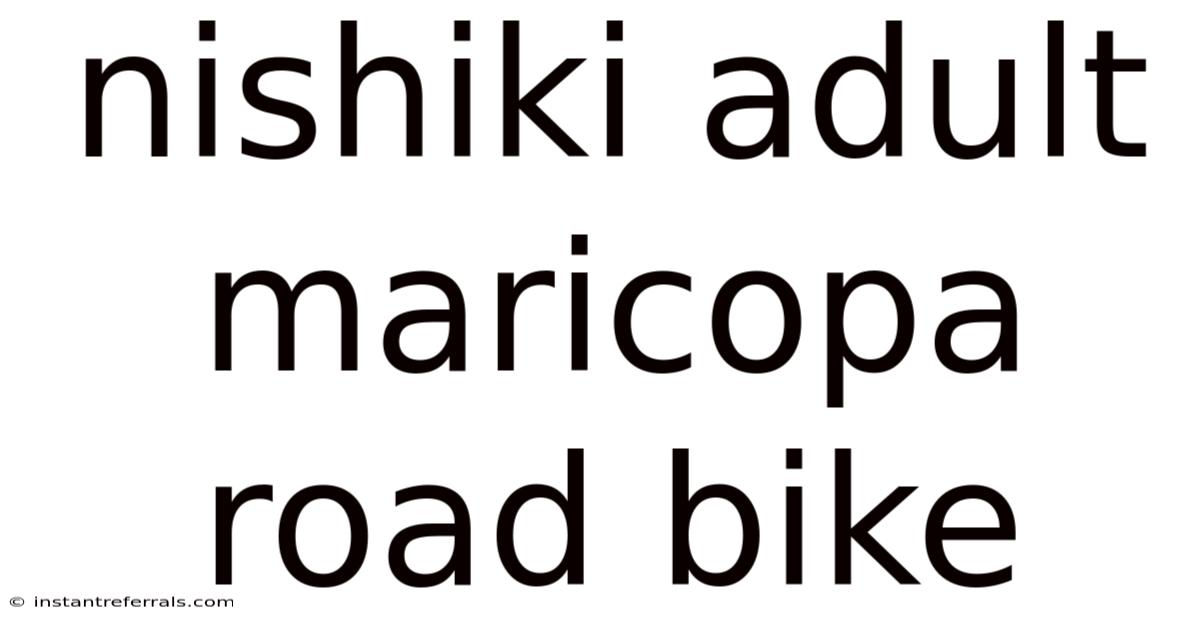 Nishiki Adult Maricopa Road Bike