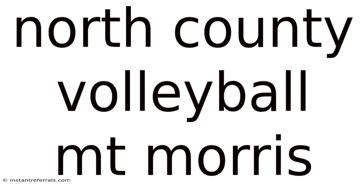North County Volleyball Mt Morris