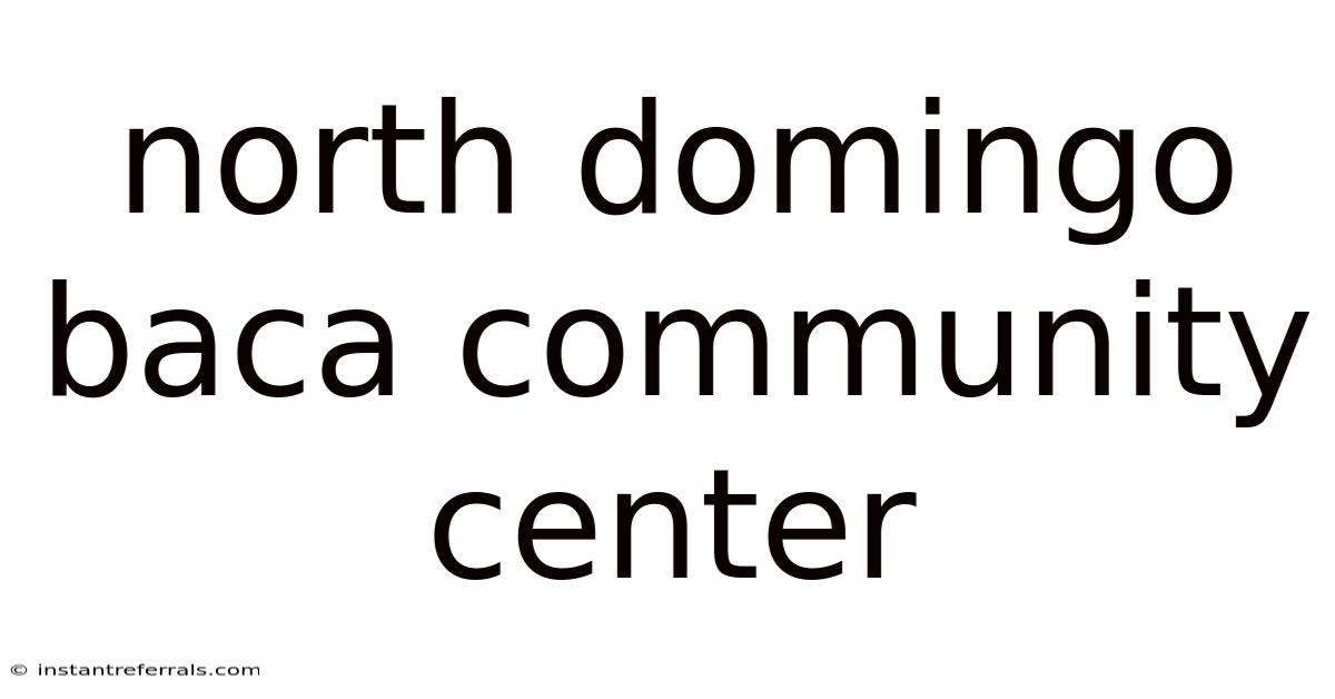 North Domingo Baca Community Center