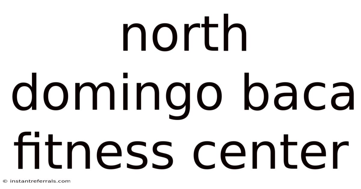 North Domingo Baca Fitness Center