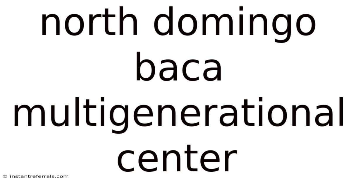 North Domingo Baca Multigenerational Center