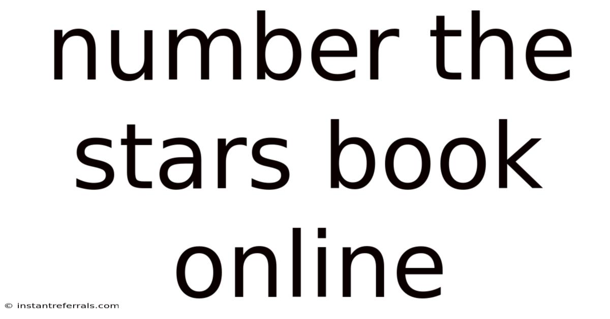 Number The Stars Book Online