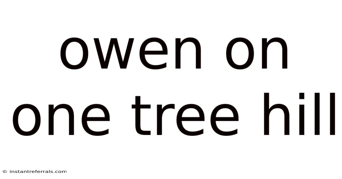 Owen On One Tree Hill