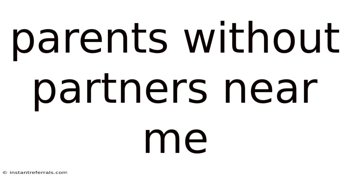 Parents Without Partners Near Me