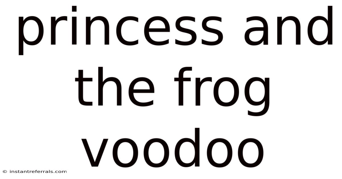 Princess And The Frog Voodoo