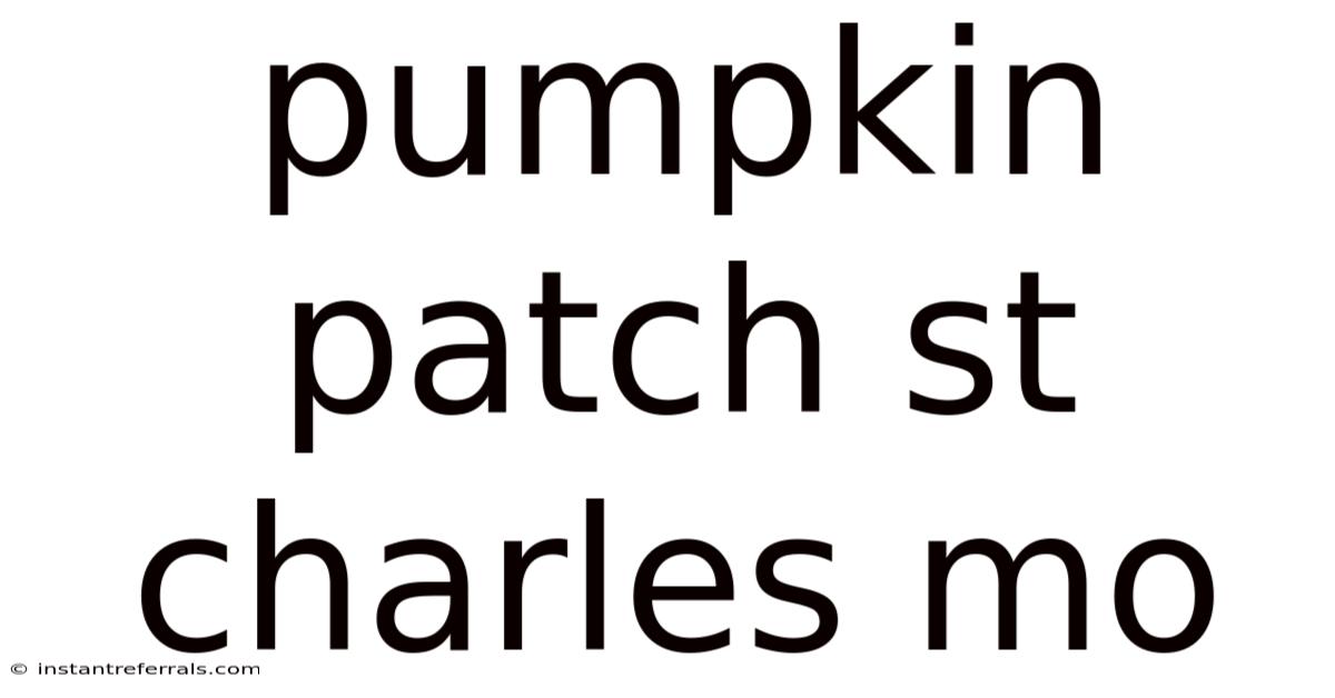 Pumpkin Patch St Charles Mo