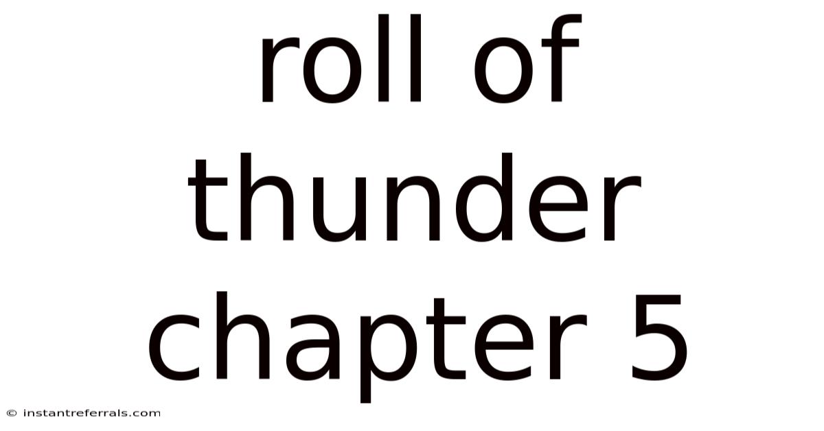 Roll Of Thunder Chapter 5