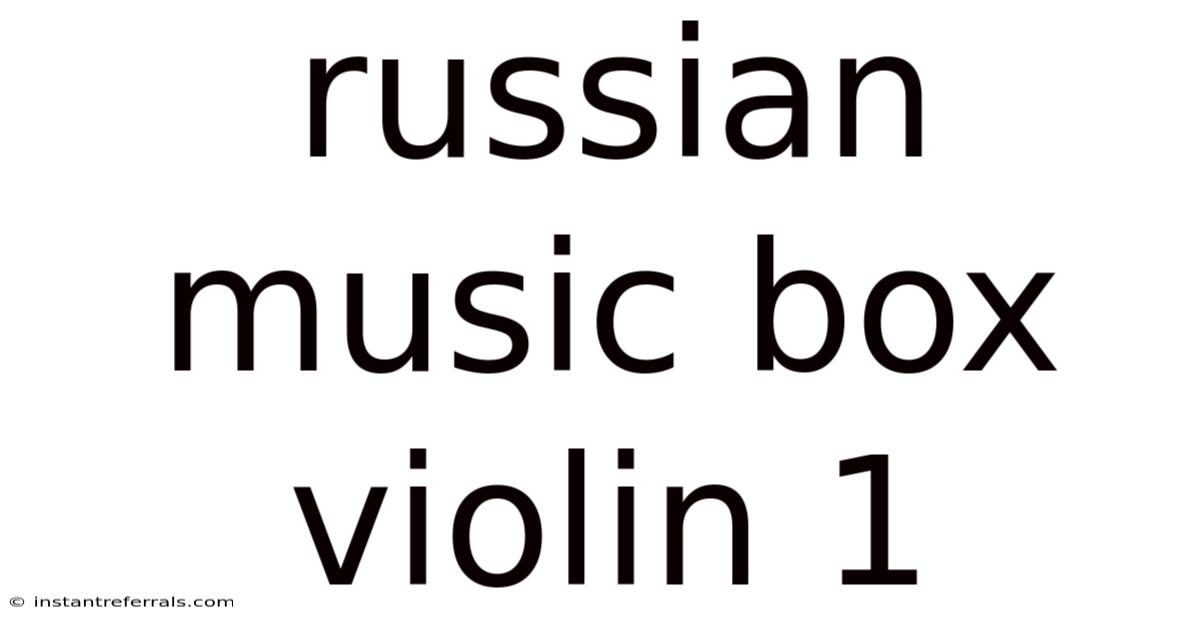 Russian Music Box Violin 1