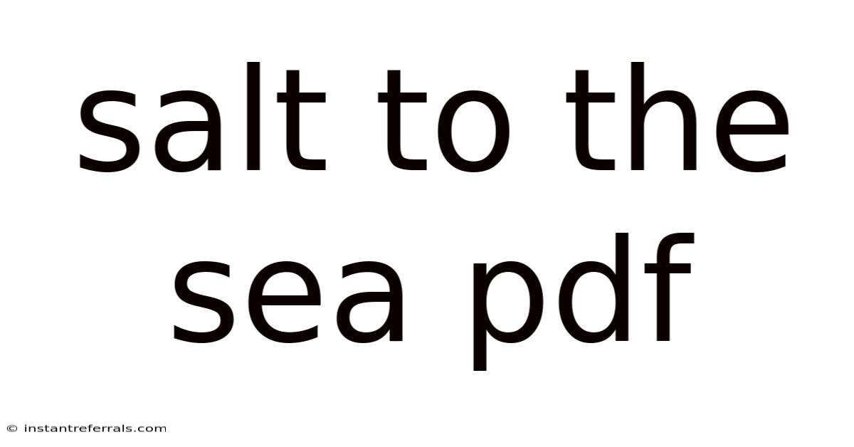 Salt To The Sea Pdf