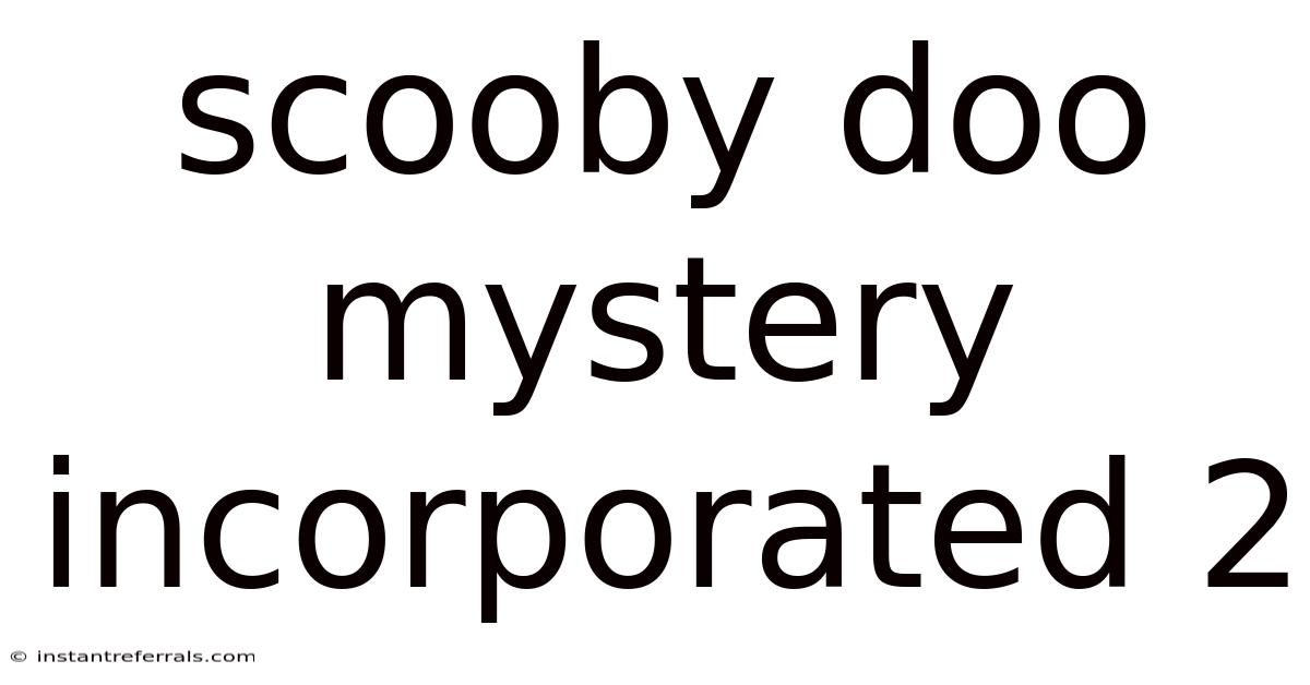 Scooby Doo Mystery Incorporated 2