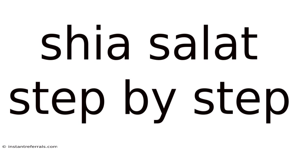 Shia Salat Step By Step