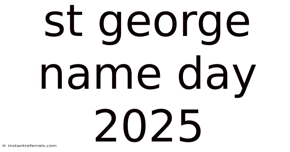 St George Name Day 2025