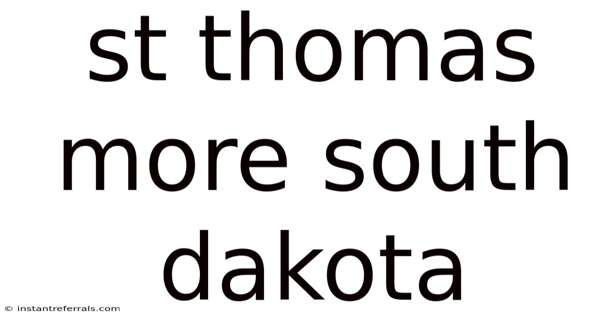 St Thomas More South Dakota