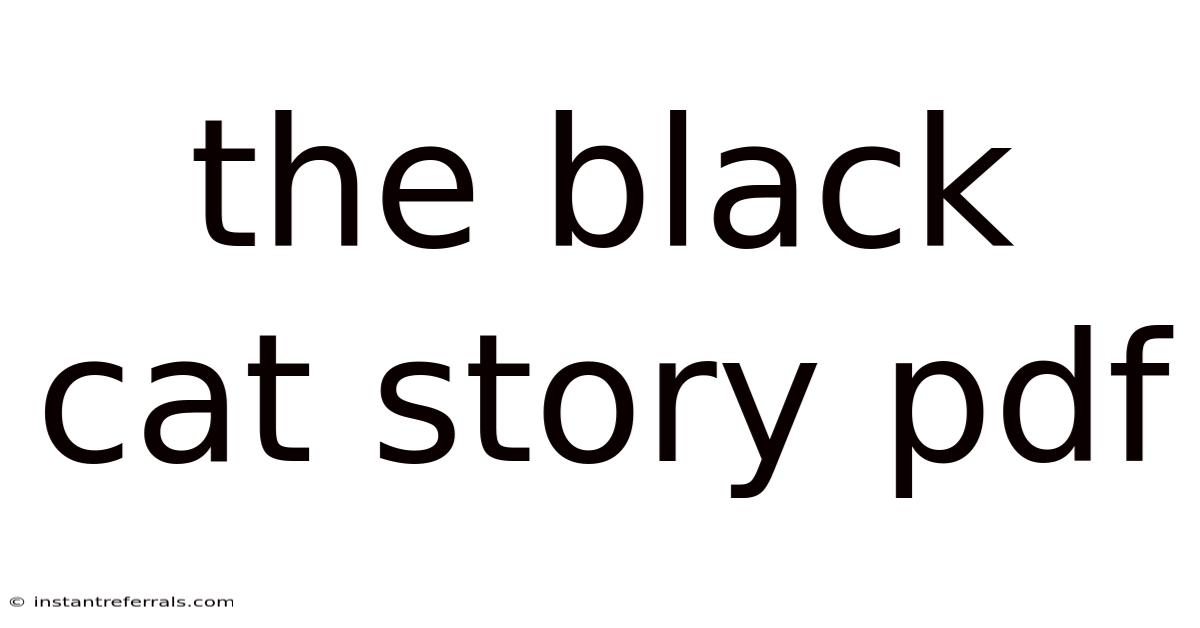 The Black Cat Story Pdf