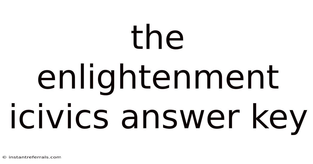 The Enlightenment Icivics Answer Key