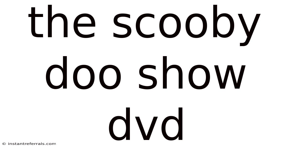 The Scooby Doo Show Dvd