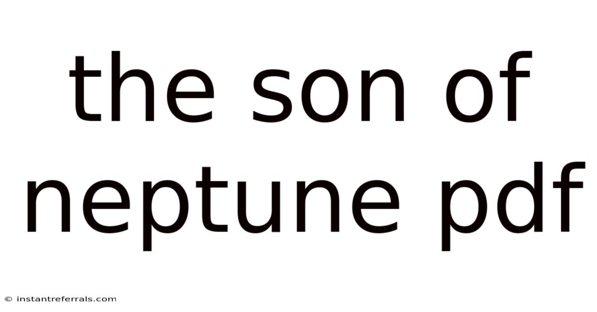 The Son Of Neptune Pdf