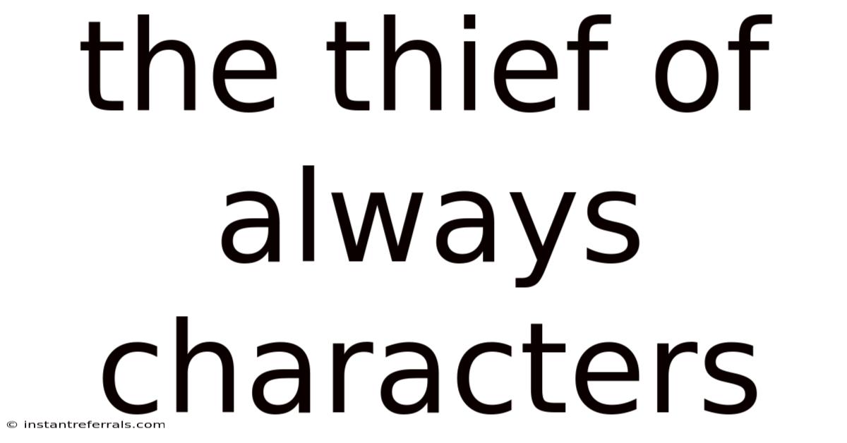 The Thief Of Always Characters