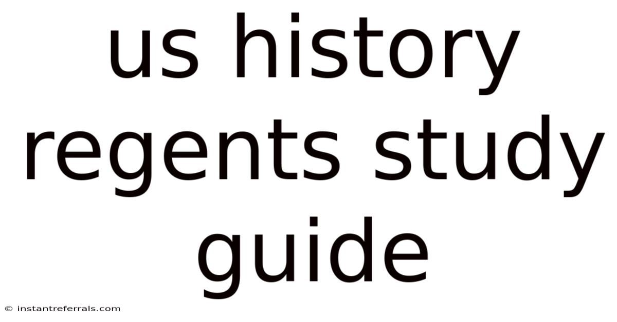 Us History Regents Study Guide