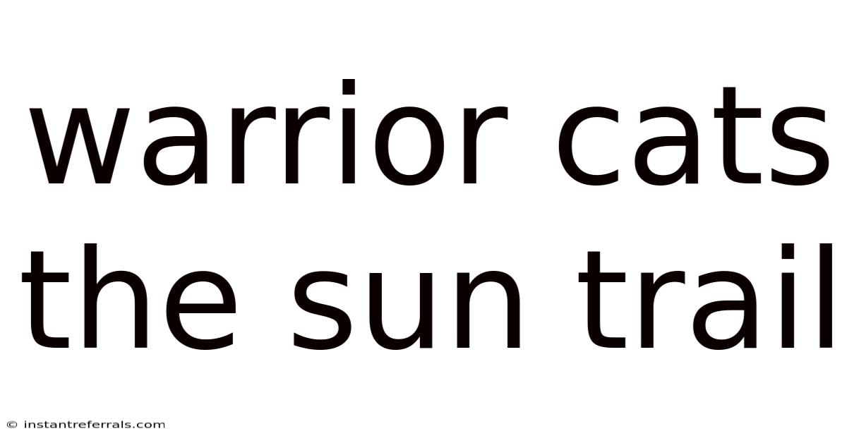 Warrior Cats The Sun Trail