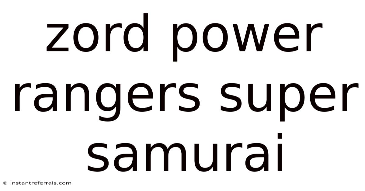 Zord Power Rangers Super Samurai